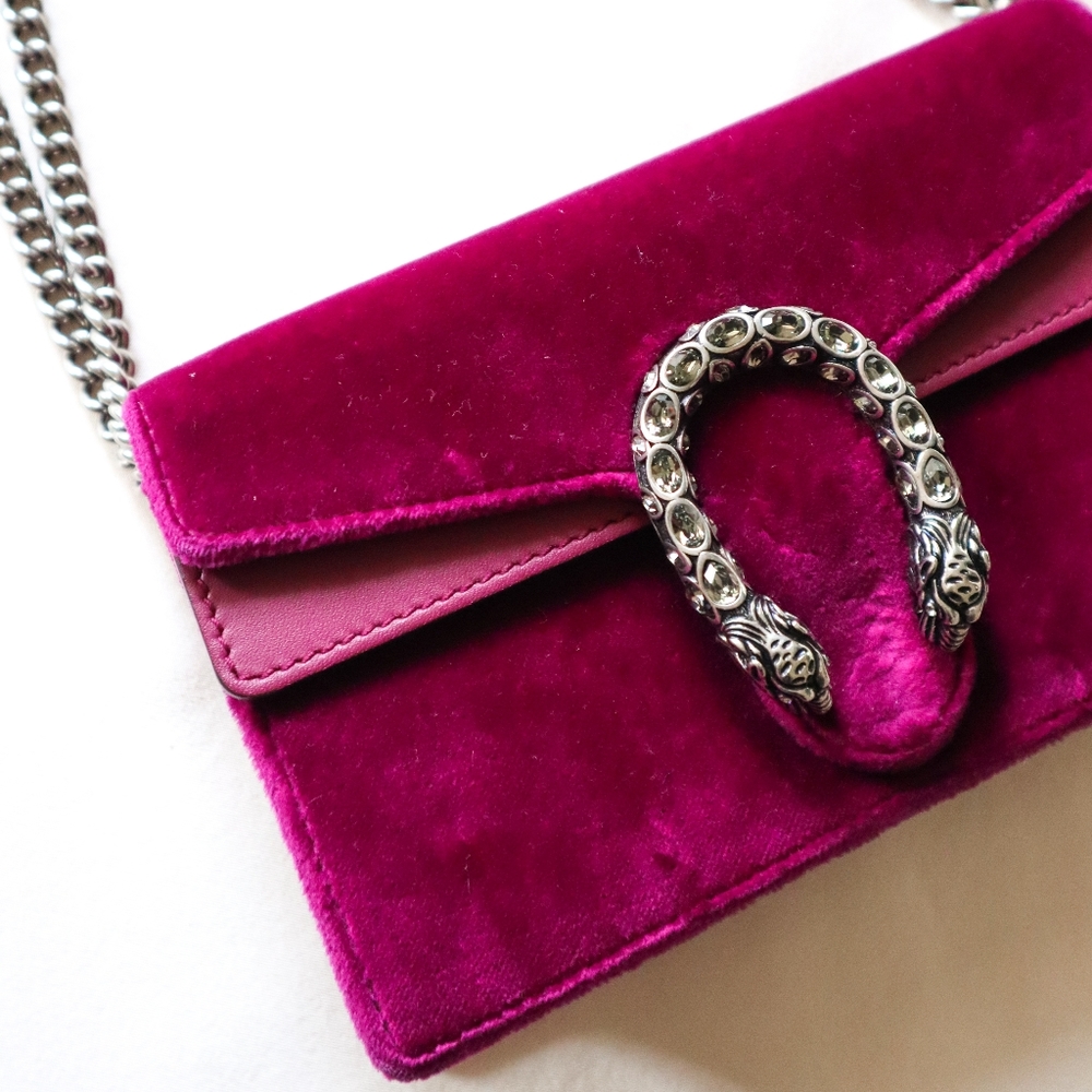 Gucci Velvet Dionysus Super Mini Handbag